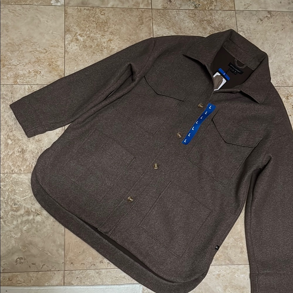 Womens Brown Jacket size Large. Shacket.